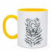 Чашка с тигром (оскал)