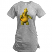 Подовжена футболка з усміхненою черепахою