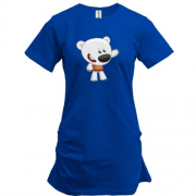 Подовжена футболка з ведмедиком в светрі