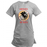 Подовжена футболка "Mother of rats"