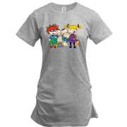 Подовжена футболка з героями мультфільму "Ох вже ці дітки"