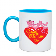 Чашка с Розовой пантерой "С Днем Святого Валентина"