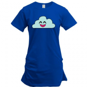 Подовжена футболка з веселою хмарою