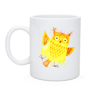 Чашка с жёлтой совой