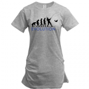 Подовжена футболка еволюція рибалки (3)