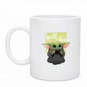 Чашка Baby Yoda Spill the Tea