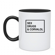Чашка Sex drugs & corvalol