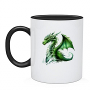 Чашка Зеленый дракон АРТ (2)