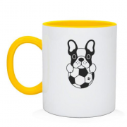 Чашка "Бульдог - футбольный символ"