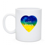 Чашка "I love Ukraine"  на сердце