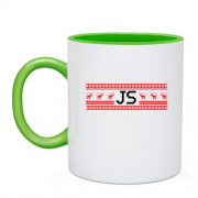 Чашка "JavaScript и олени"