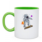 Чашка "Космонавт на скейті"