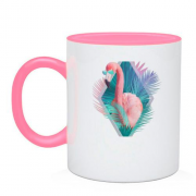 Чашка "Стильный фламинго" арт