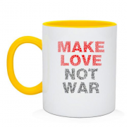 Чашка "Займайтесь коханням а не війною"