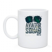Чашка з окулярами "aviator squad"