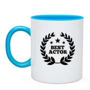Чашка для актёра с венком "BEST ACTOR"