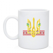 Чашка с Гербом Украины - в стиле вышиванки (Рисунок)