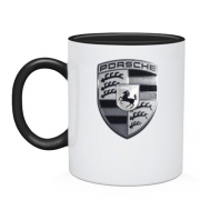 Чашка с ч.б. логотипом Porsche
