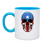 Чашка с черепом "Капитан Америка"
