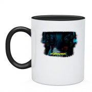 Чашка с девушкой из Cyberpunk 2077