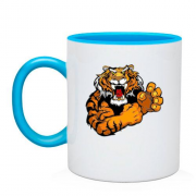 Чашка с грозным тигром