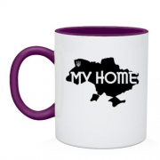 Чашка с картой "My HOME"