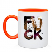Чашка с кофе "fuck"
