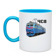 Чашка с локомотивом поезда ЧС8