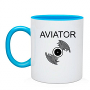 Чашка з написом "Авіатор"