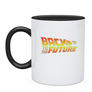 Чашка с надписью "Back to future"