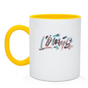 Чашка з написом "Lomus"