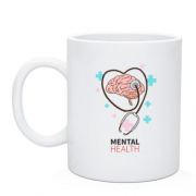 Чашка с надписью "Mental Health"