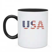 Чашка з написом "USA"