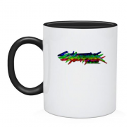 Чашка з неоновим логотипом Cyberpunk 2077