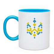Чашка с пиксельным гербом Украины (3)