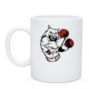 Чашка з тигром-боксером