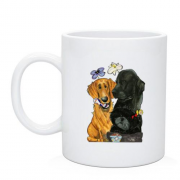 Чашка с тремя собаками