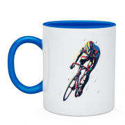 Чашка с велосипедистом "Велоспорт"