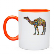 Чашка с витражным верблюдом
