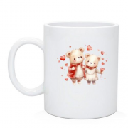 Чашка із закоханими плюшевими ведмедиками (2)