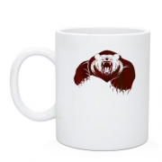 Чашка со злым медведем