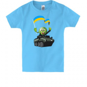 Детская футболка Арбуз на БТРе