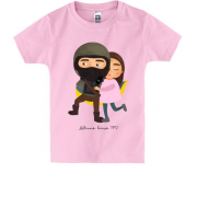 Дитяча футболка Дівчина бійця ТРО