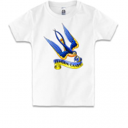 Детская футболка Героям Слава (птица)