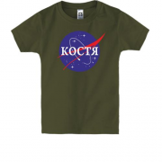 Детская футболка Костя (NASA Style)