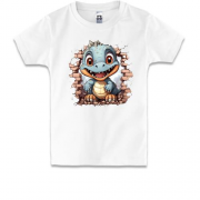 Детская футболка Маленький дракон внутри