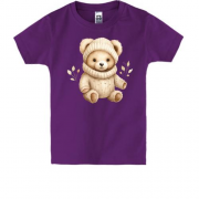 Дитяча футболка Малюк Тедді в шапці