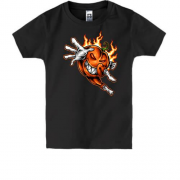 Детская футболка Тыква-монстр
