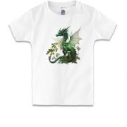 Детская футболка Зеленый дракоша