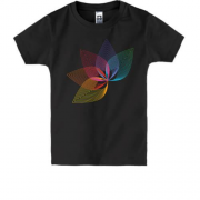 Детская футболка "Абстрактный пятилистник"